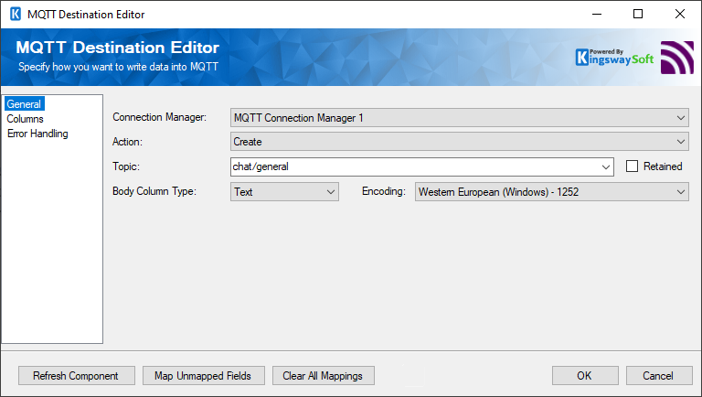 SSIS MQTT Destination